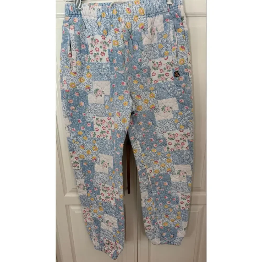 Teddy Fresh Patchwork Sweatpants SZ Small